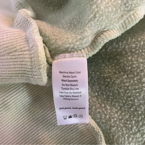 Richer Poorer Green/Cream Tie Dye Fleece Hooded Sweatshirt - 20991 - Picture 9 of 10